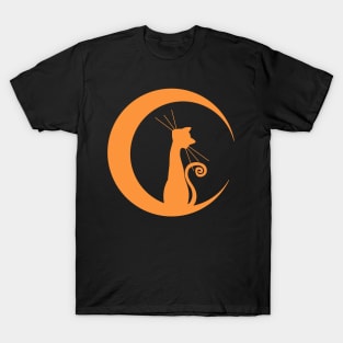 Cat and Moon T-Shirt